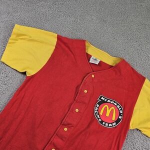Vintage McDonald's Racing Team Shirt Mens Medium Made USA NASCAR Elliott 90s